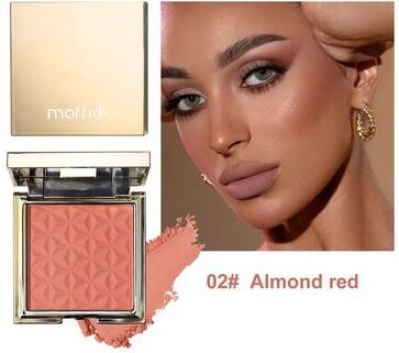 Uplift Essentials Gold Relief Blush Palette Long Lasting Nude And Pink Shades 02# Almond Red