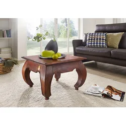 Couchtisch Akazie 60x60x40 nougat lackiert OPIUM #612