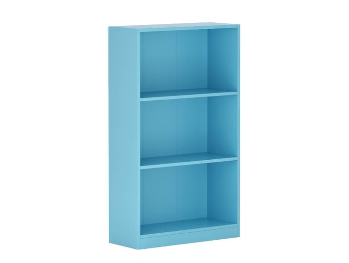 Bücherregal ZEFIR 3 Fächer 60 x 103 cm blau