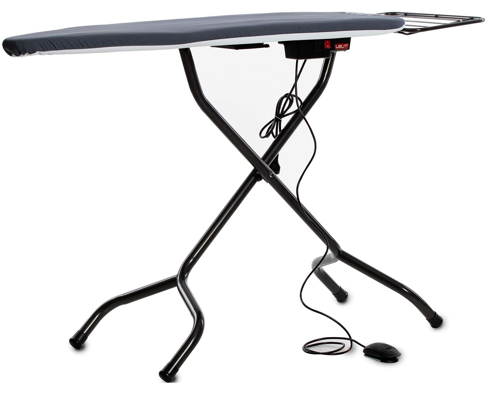 Bügeltisch Bügelbrett Bügelstation - 123 x 38 cm - Höhenverstellbar 69 bis 91 cm - Beheizbare Fläche - Mit Saugfunktion