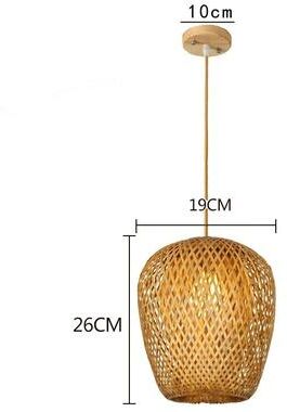 Uplift Picks Handwoven Bamboo Pendant Lamp Vintage Chinese Style Hanging Light 06