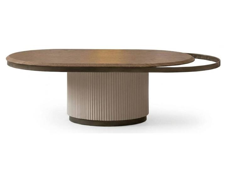 JVmoebel Couchtisch Brauner Couchtisch Runder Holztisch Tische für Sofas Wohnzimmermöbel, Made in Europa