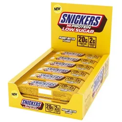 Snickers - Low Sugar PEANUT BUTTER High Protein Bar Riegel - Karton 12 x 57g