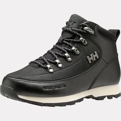 Winterstiefel HELLY HANSEN "W THE FORESTER PREMIUM", Damen, Gr. 40, atmungsaktiv, schwarz, Leder, Schuhe Winterstiefel, wasserdichtes Leder,warm,Winterschuhe