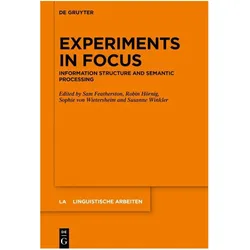 Experiments in Focus, Fachbücher von Susanne Winkler, Sophie von Wietersheim, Sam Featherston, Robin Hörnig
