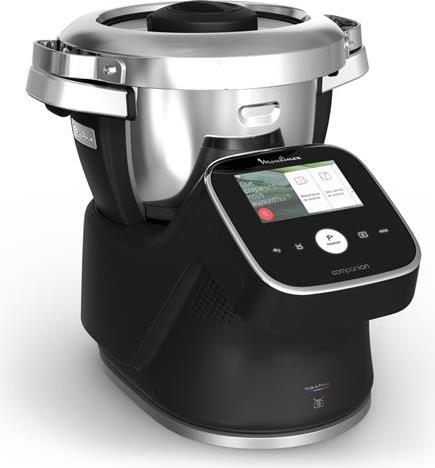 Moulinex i-Companion Touch Pro, 4,5 l, Braten, Suppe, Soße, Slow Cooking, Dampf, Dessert, Abspülen, 120 min, Schwarz, Berührung, Edelstahl