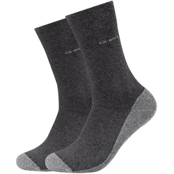 2er Pack camano Soft Walk Socken 0008 - anthracite 35-38
