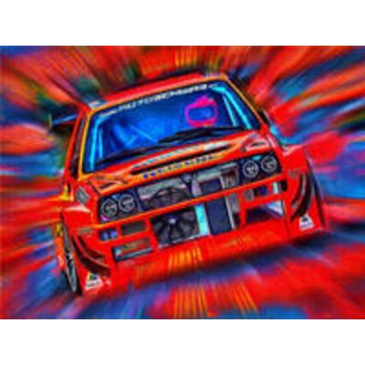 CALVENDO Puzzle Lancia Delta Integrale | 1000 Teile Lege-Größe 64x48cm Foto-Puzzle für glückliche Stunden