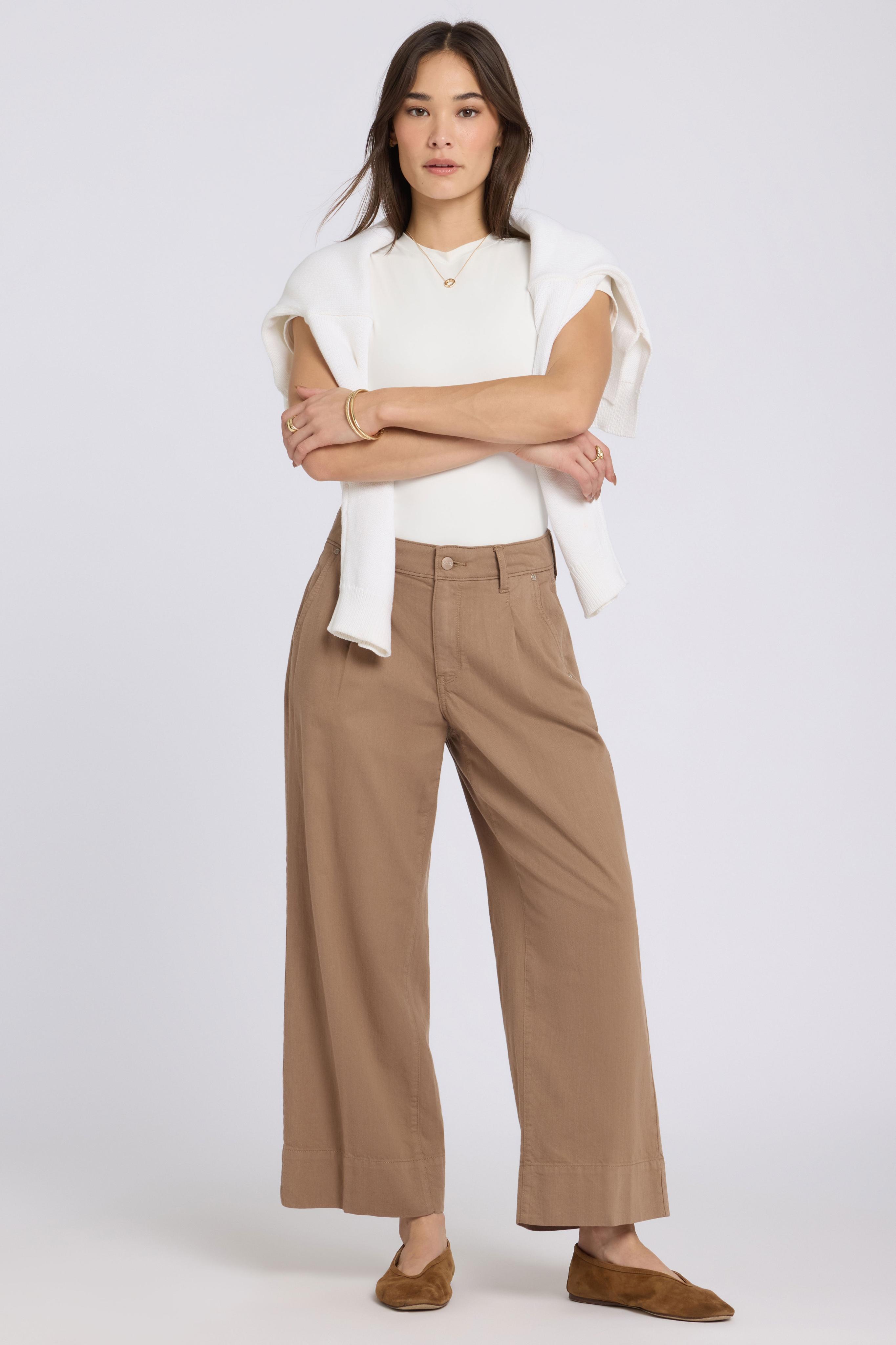 Teresa Schlagjeans mit hoher Taille und weitem Bein