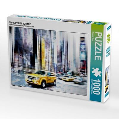 CALVENDO Puzzle City-Art TIMES SQUARE | 1000 Teile Lege-Größe 64x48cm Foto-Puzzle für glückliche Stunden