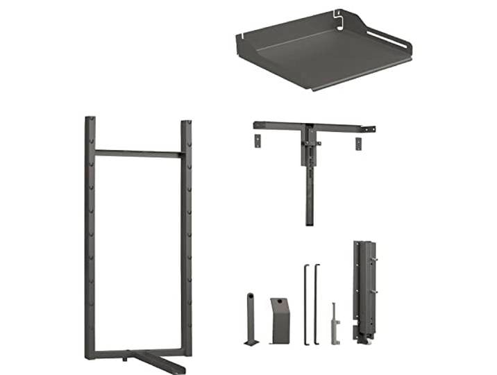 Peka Hochschrankauszug-Set Pleno Standard, Küchenschrank-Auszug für KB 600mm inkl. 4-Tablare, Stahl anthrazit