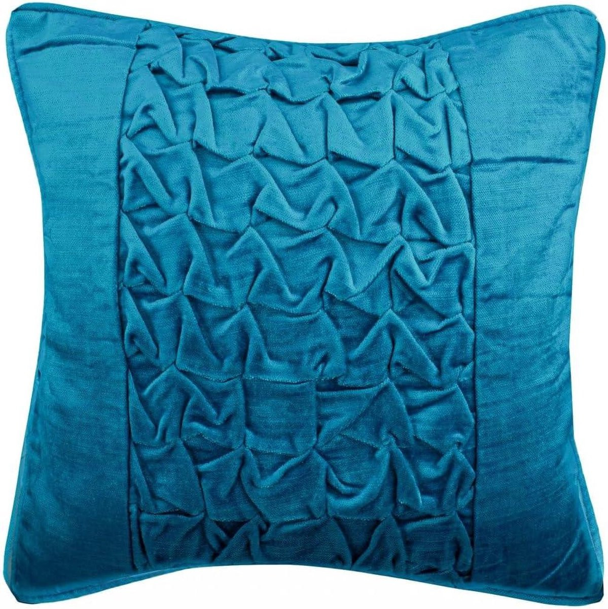 Set van handgemaakte fluwelen kussenhoezen voor sierkussens, Blauw, 40 x 40 cm