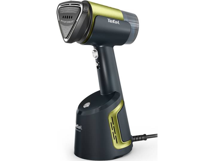 TEFAL Dampfbürste AeroSteam, kombiniert Dampf, einen beheizten Kopf und Ansaugung , bunt (blau, grün), B:14cm H:32,5cm T:16cm, Bügeleisen, Dampfglätter mit 3 Nutzungsmodi, 100 ml abnehmbarer Wassertank, DT9810, Dampfbürste