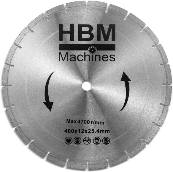 HBM Sägeblatt 400 mm für HBM professionelle Betonsäge, Bandsäge, Trennschleifer