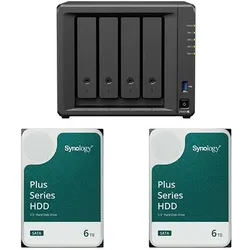 Synology DS925+ DiskStation + 12TB 2x Synology Plus 3.5" SATA HDD Festplatte 6 TB