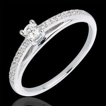 Edenly Diamant SolitÃ¤r Avalon in WeiÃŸgold