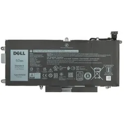 Dell Battery Latitude 4C 60 WHR (4 Zellen, 7500 mAh), Notebook Akku, Schwarz