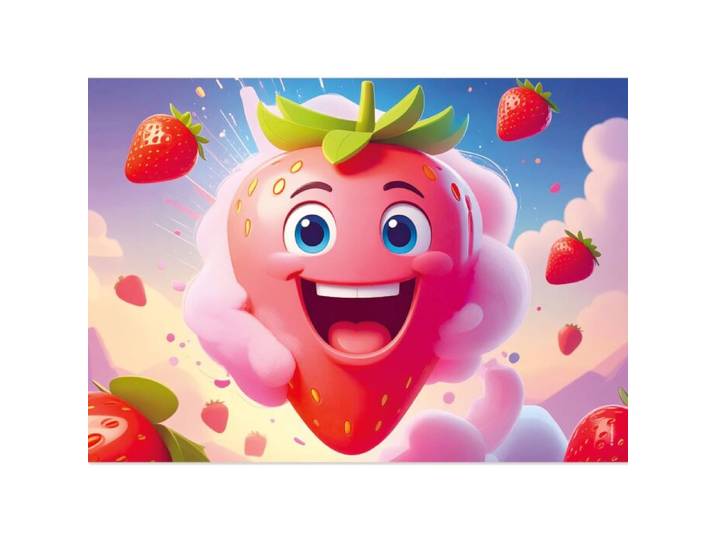 Papiertischset Strawberry Explosion mit Duft