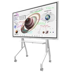 Samsung Flip Pro WM85B Flipchart 215,9 cm 85 Zoll inkl. Neomounts FL50-575WH1 MOVE Go XL Rollwagen