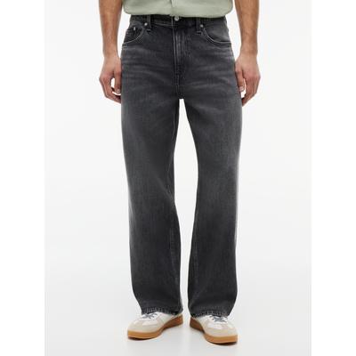Relax-fit-Jeans TOMMY JEANS "JAIMIE RELAXED", Herren, Gr. 33, Länge 36, grau (denim schwarz), Denim/Jeans, Obermaterial: 99% Baumwolle, 1% Elasthan, unifarben, relaxed fit lang, Jeans, Relaxed fit im 5-Pocket-Stil, Straight Leg