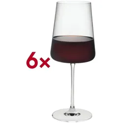 Rona Rotweinglas Bordeaux 00 Mode 680 ml ungeeicht 6 Stück rot, 25 cm