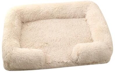 PetsAreLife Dog Plush Pet Bed With Winter Thickened Pad And Removable Sleeping Sofa Pad light Brown s