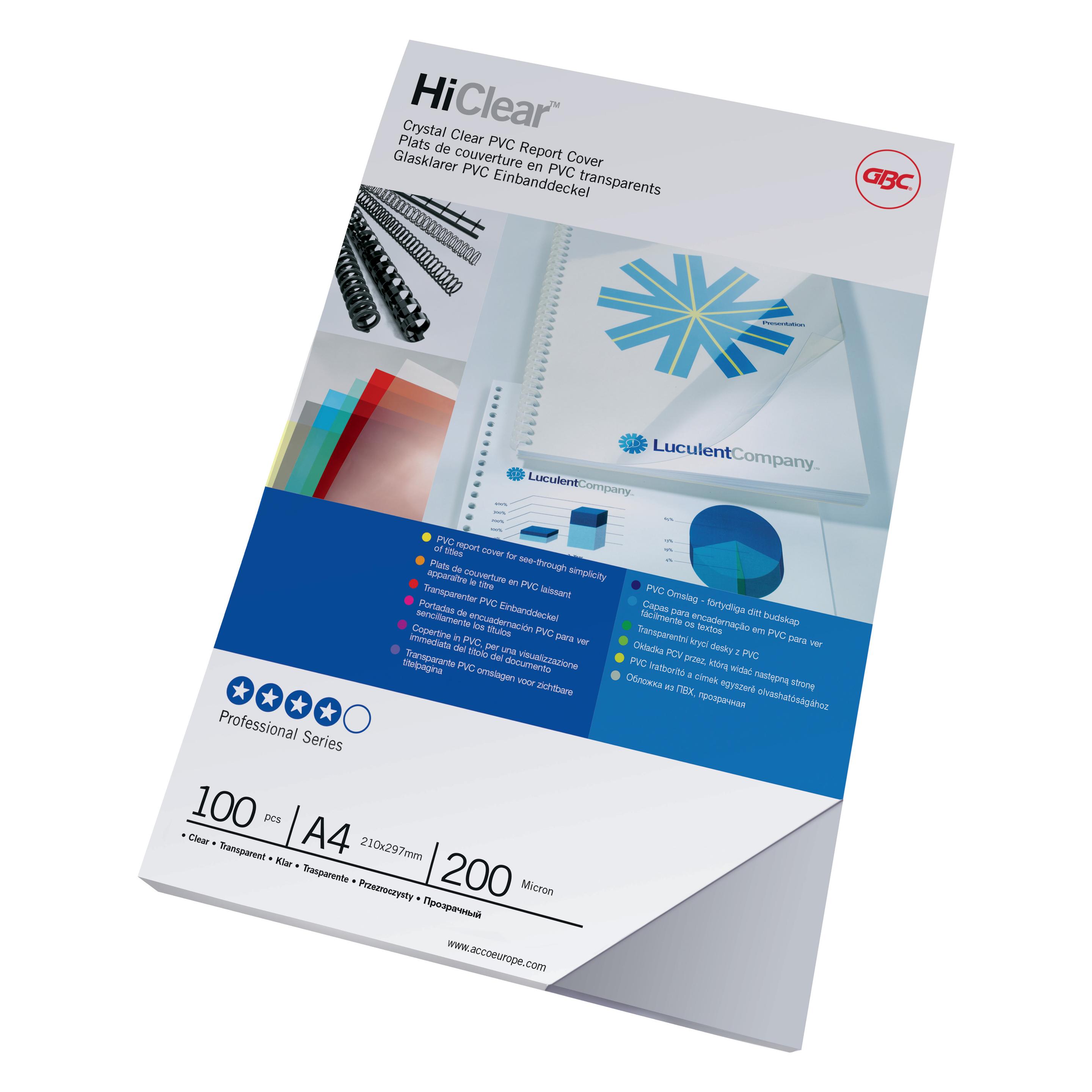 GBC Einbanddeckel HiClear (CE012080E)