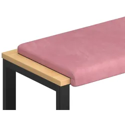 vidaXL Bankkissen Samt Rosa Tiefe 35 cm