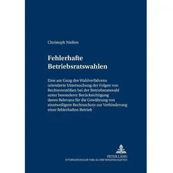 Fehlerhafte Betriebsratswahlen, Fachbücher von Christoph Niessen