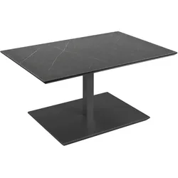 COUCHTISCH Centa 90x60x47 höhenverstellbar Anthrazit/Marmara Nero
