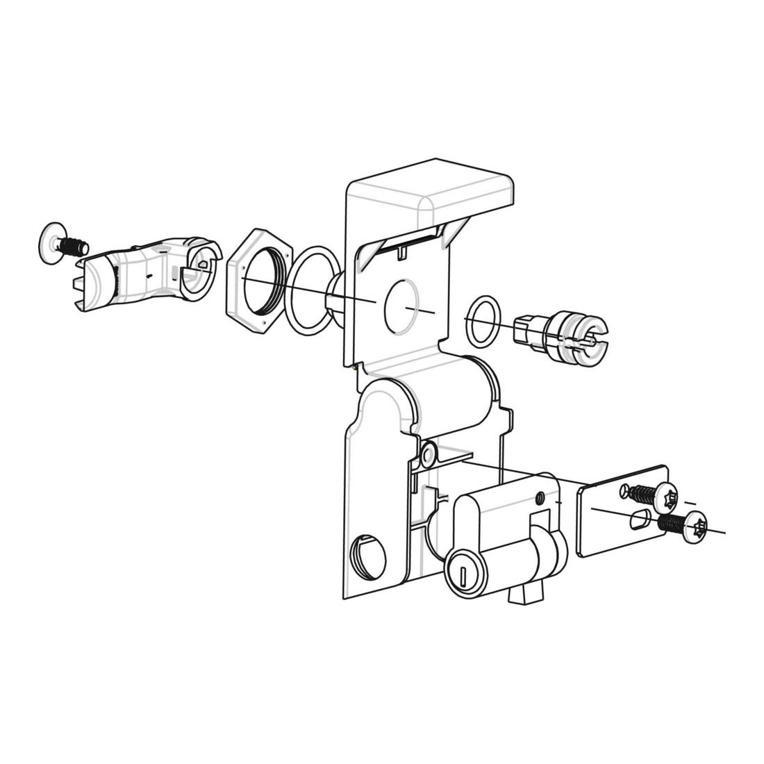 Schneider Electric Adapteraufsatz DIN-Profilhalbzylin. NSYAEDLDINS3D)
