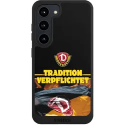 Nivocase Handyhülle für Samsung Galaxy S23 Hülle NIVOpure Case Schwarz Fanartikel SG Dynamo Dresden SGD (Samsung Galaxy S23), Smartphone Hülle, Schwarz