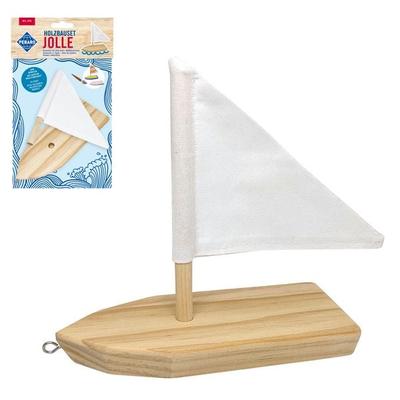 PEBARO 474 - Holzbauset Jolle, Segelboot, Bastelset