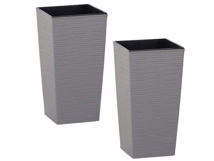 ÜBERTOPF-SET ECO Nizza 2-teilig, Grau