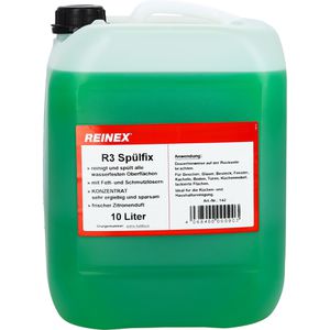 Reinex Spülmittel Spülfix Zitro R3, höchste Fettlösekraft, Kanister, 10 Liter