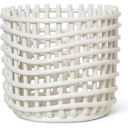 Ferm Living Aufbewahrungskorb 21 cm beige aus Keramik