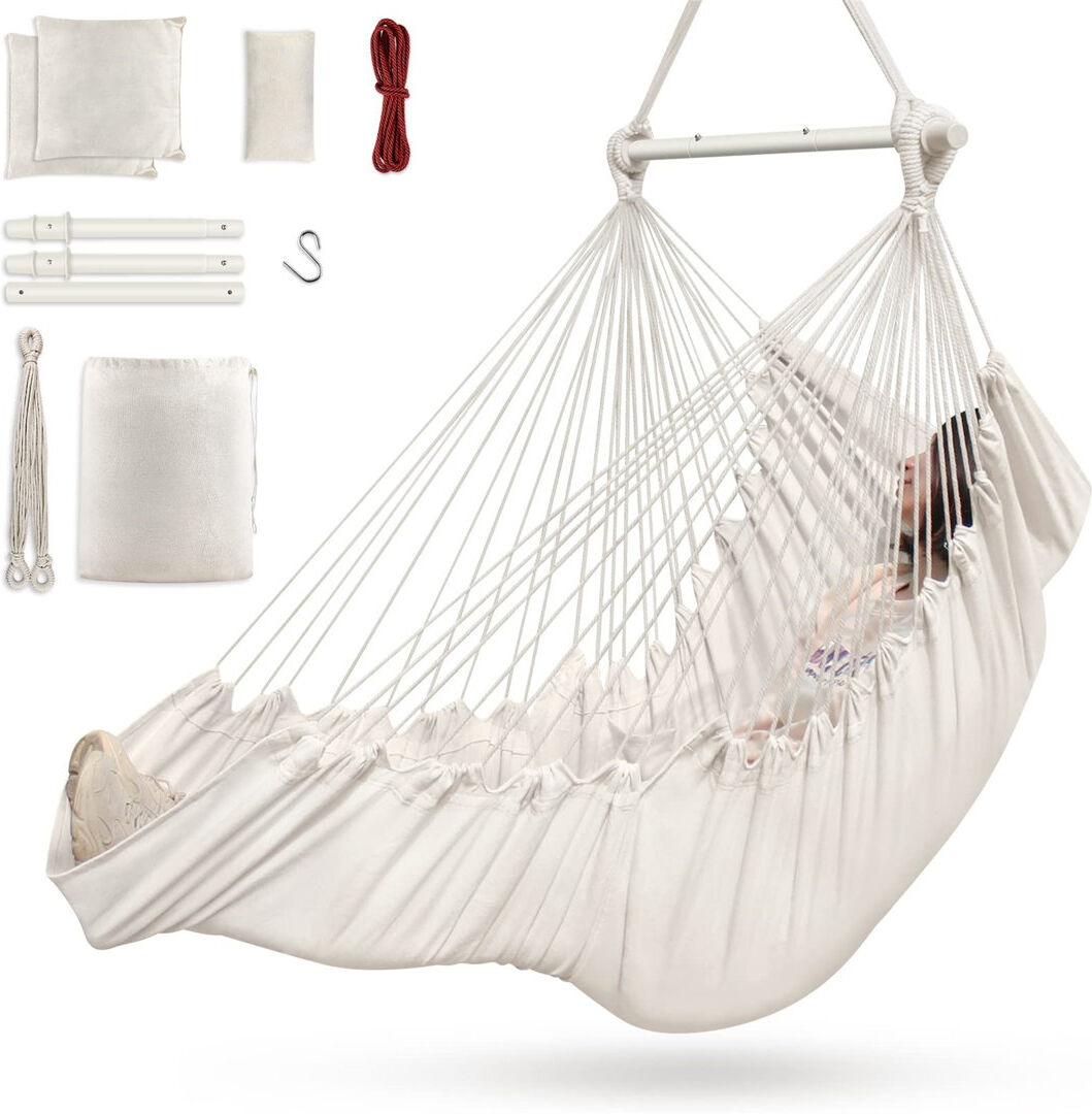 Dakota Fields Carlaya Chair Hammock White 1cm W X 1cm L