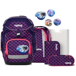 ergobag Pack Set Schulranzen-Set PerlentauchBär, 6-teilig Pink 20 Liter