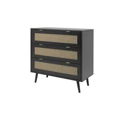Kommode  Vienna , schwarz , Maße (cm): B: 80 H: 80 T: 40.0