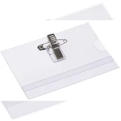 Europel Namenschild mit Kombiklemme 95x65mm /  24 Stück, 121261