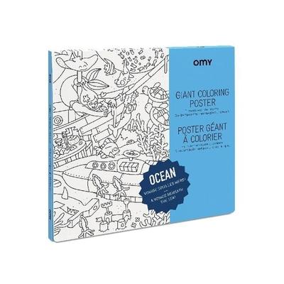 Giant Coloring Poster 70 x 100, Ocean, Taschenbuch von , Mark's Europe