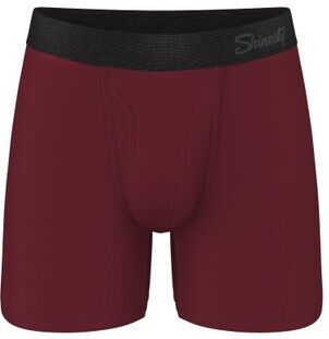Men's Big & Tall The Sommelier Burgundy Ball Hammock Pouch Underwear With Fly by Shinesty in Red (Size 2X)