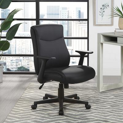 Office Star Products OSP Mid Back Managers Office Chair with Adjustable Height and Adjustable Tilt