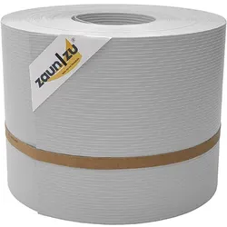 zaun zu® Sichtschutzstreifen Rille für Doppelstabmatten Zaunblende Lichtgrau 35m