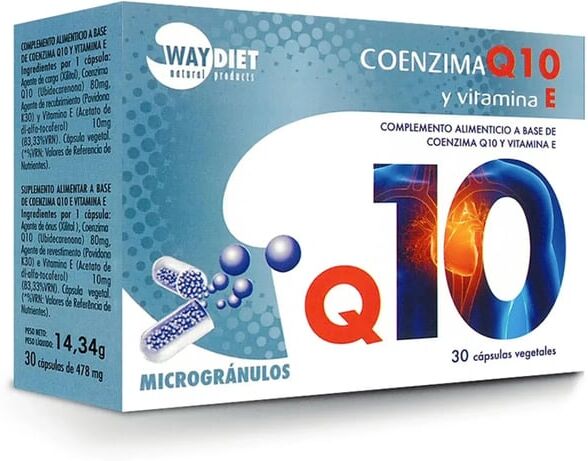 Way Diet Coenzima Q10 Vitamina E 30 Caps