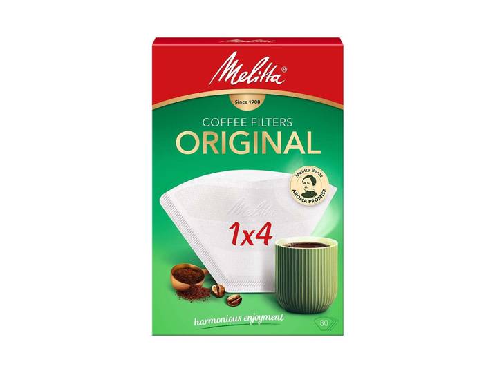 Melitta Original 1x4 / 80 Stück Filtertüten Weiss