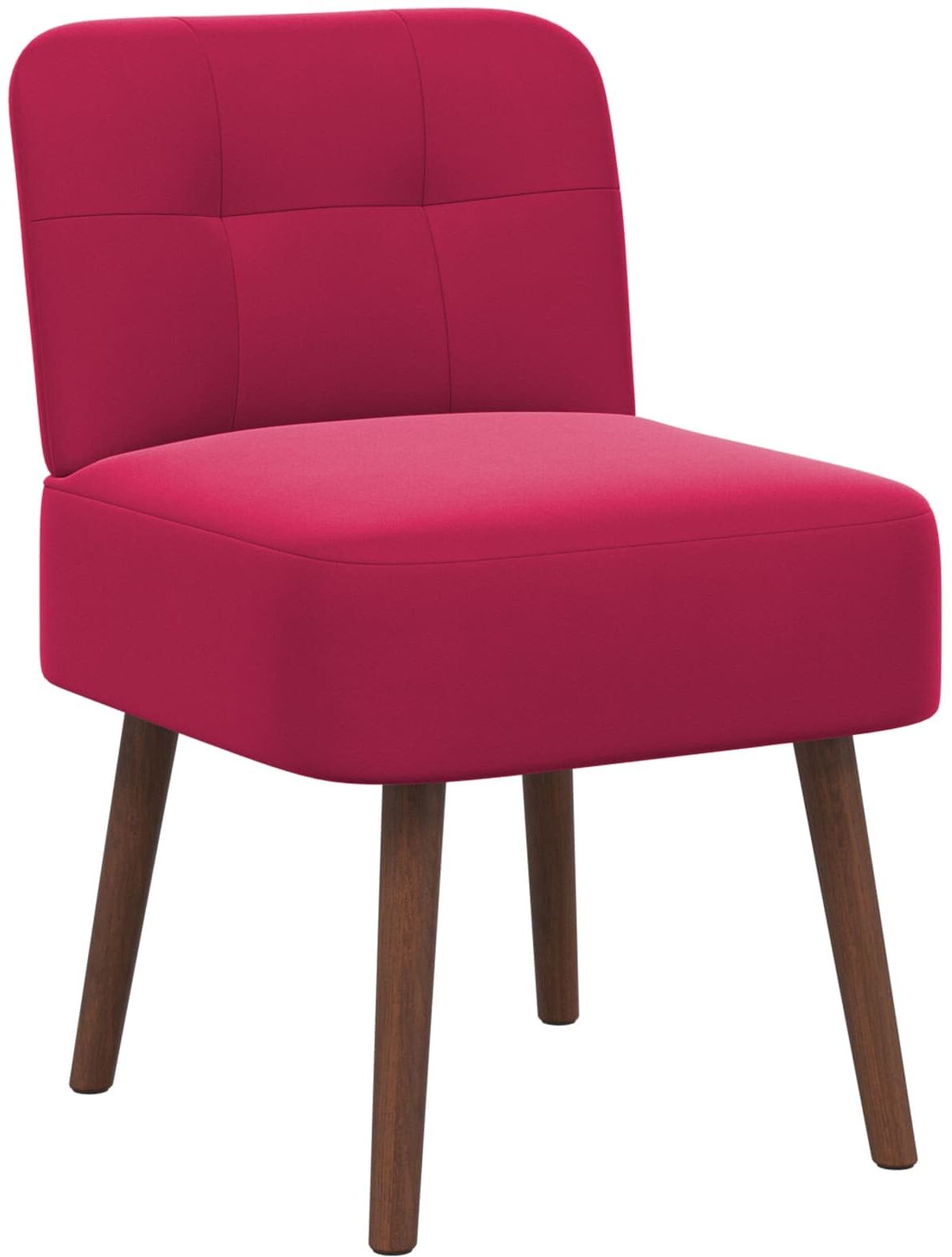 vidaXL Fauteuil à pantoufle Bordeaux Velours