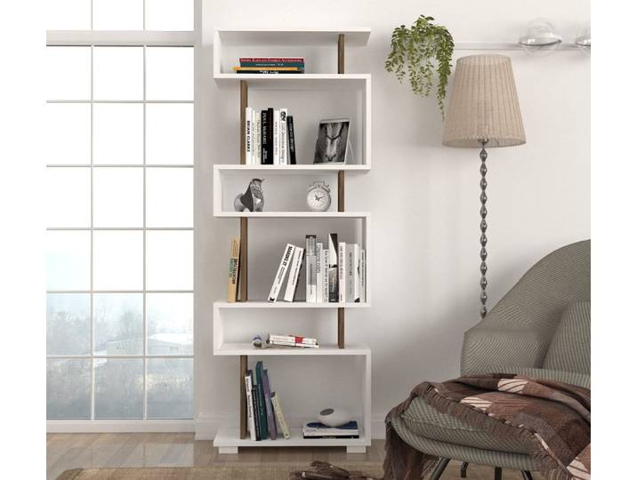 Etagère bibliothèque design scandinave L. 60 x H. 165 cm