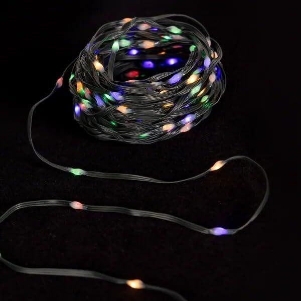 Dripio LED-lichtketting RGBY, 10 meter, werkt op batterijen (3 AA)