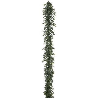 Kunstgirlande CREATIV GREEN "Eukalyptusgirlande", grau (grau, grün), L:180cm, Kunststoff, Kunstpflanzen